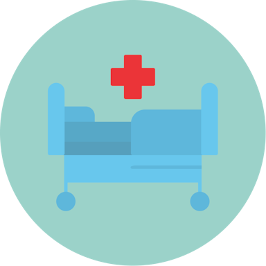 Icon of hospital bed