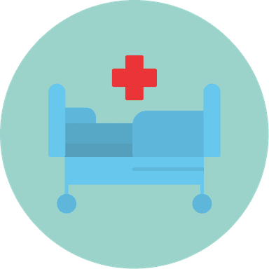 Icon of hospital bed